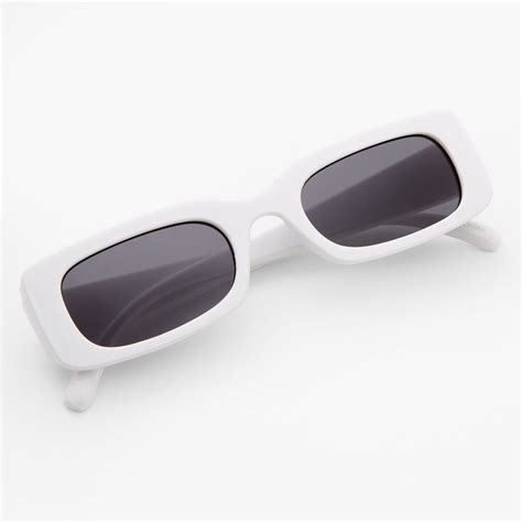 white rectangle sunglasses 60s